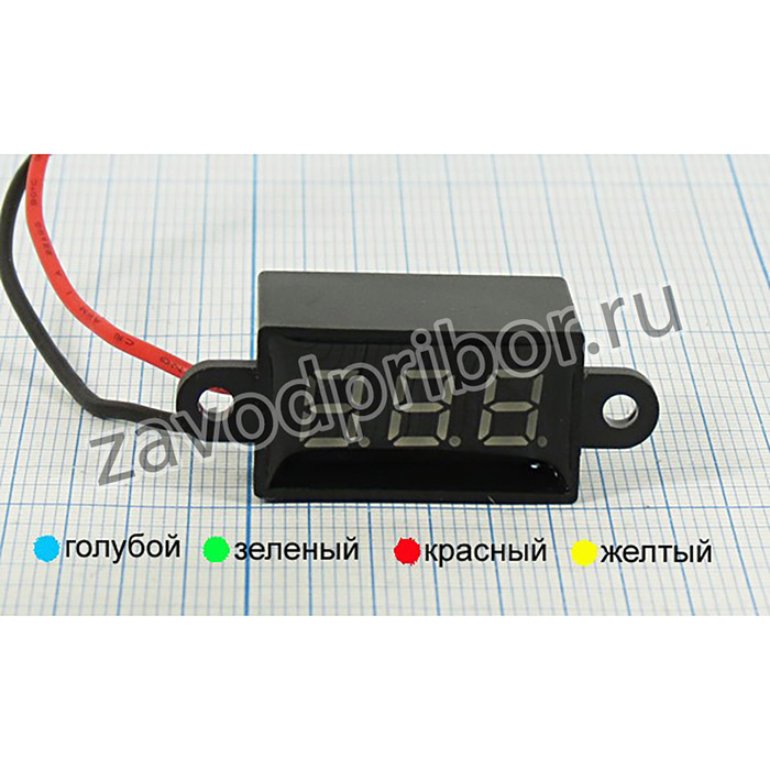 Голова измерительная вольтметр 28x15\ 30В\V36A-Y- IP68/жел\\цифр; гол В 28x15\ 30В\V36A-Y- IP68/жел\\цифр\