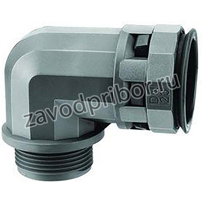 Переходник 90град. труба-коробка DN 36мм М40х1.5 полиамид черн. IP66 DKC PAN36M40N