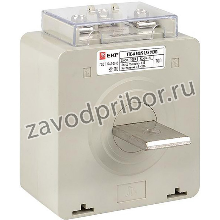Трансформатор тока ТТЕ-А 800/5А кл. точн. 0.5S с клеммой напряжения PROxima EKF tte-S-800-0.5S