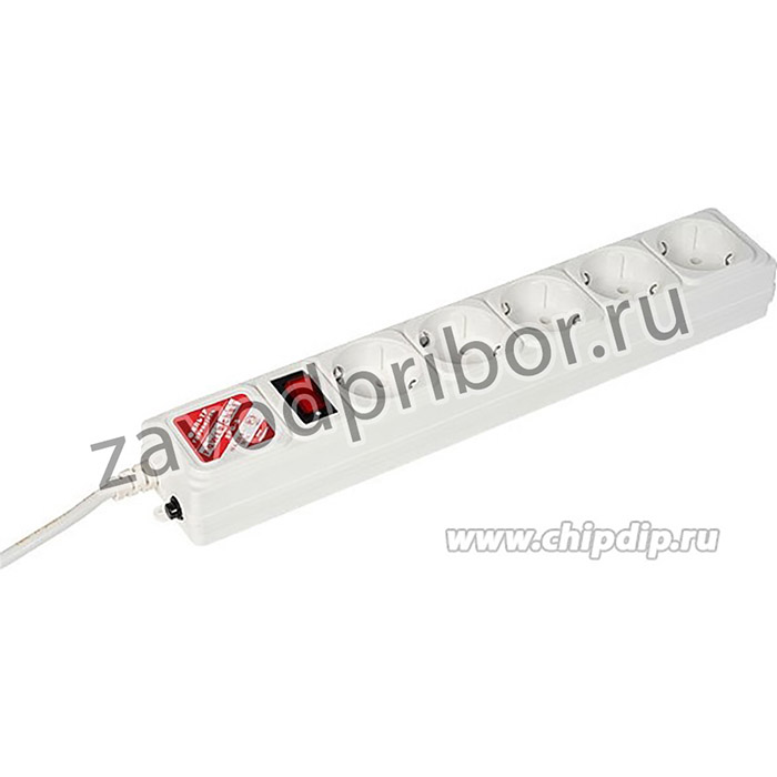 Фильтр-удлинитель B 1.9м 5роз. белый SPG-B-6-WHITE