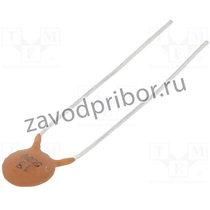 CC-18/500, Конденсатор керамический, 18пФ, 500В, NP0, ±10%, THT, 5мм