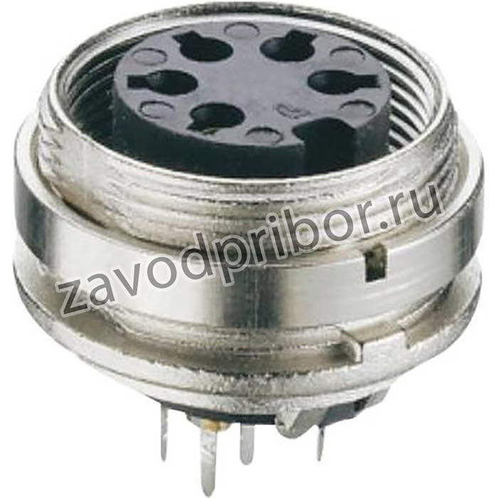 KGR 60, CONNECTOR, CIRCULAR DIN, FEMALE CHASSIS SOCKET, REAR MOUNT, PCB TERM, IP40 23AH3985