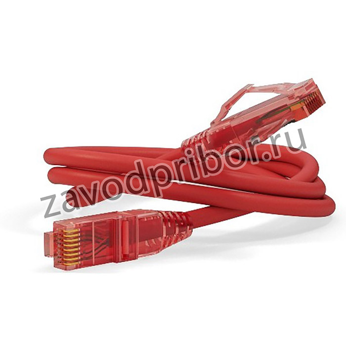 01 Патч-корд Hyperline, U/UTP, Cat.5е (100% Fluke Component Tested), LSZH, 3м, красный