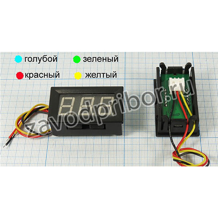 Голова измерительная вольтметр 45x26\ 200В\V56B-G- BOX/зел\3L\цифр; гол В 45x26\ 200В\V56B-G- BOX/зел\3L\цифр\