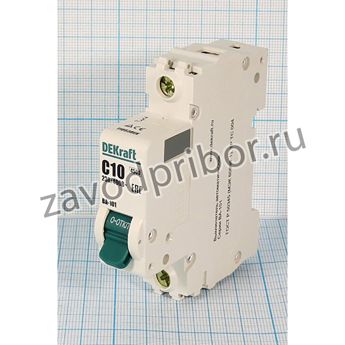 Автомат защиты ВА1P10А, 10А, 230/400В, BA101-1P-010A; пред авт ВА1P10А\10А\230/400В\ \\\BA101-1P-010A\ПКл