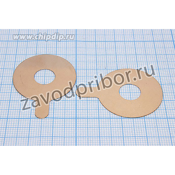 Медное контактное кольцо для ультразвуковой пьезокерамики диаметром 30мм; конст УП\Преобр контакт\\\ 30x10x0,25\медное кольцо