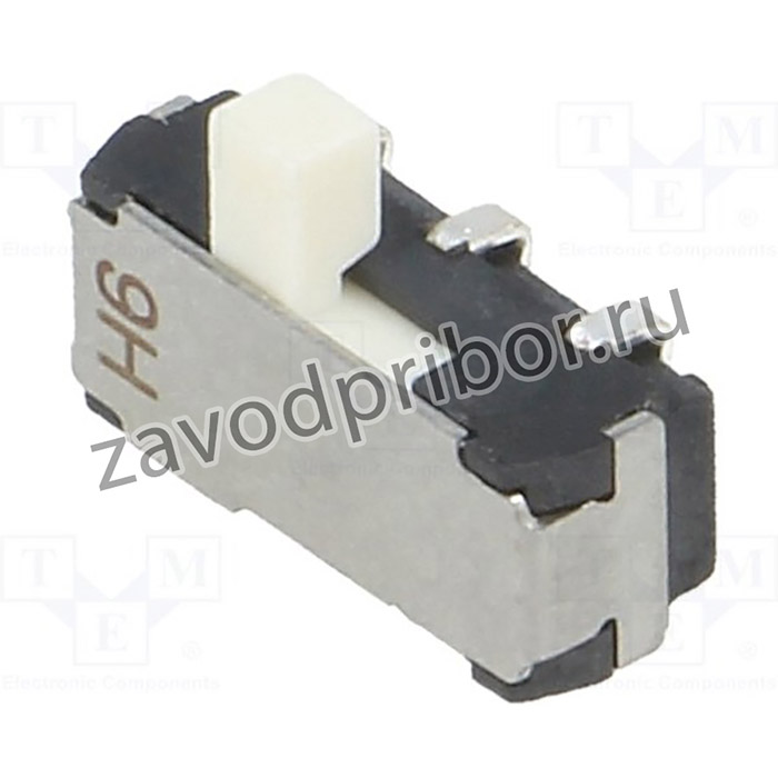 CL-SB-22A-11, Переключатель движковый, Положения 2, DPDT, 0,2A/12ВDC, ON-ON