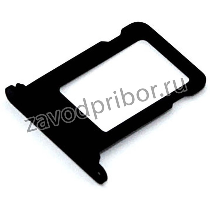 Держатель (лоток) SIM карты для iPhone 12 mini (черный)