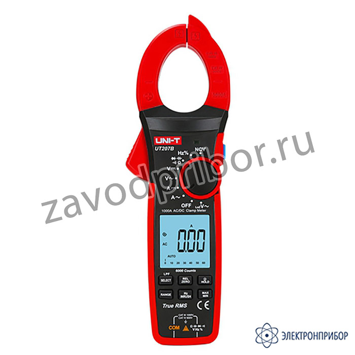 UNI-T UT207B — клещи токоизмерительные цифровые TrueRMS (AC/DC 1000A, измерение пусковых токов)