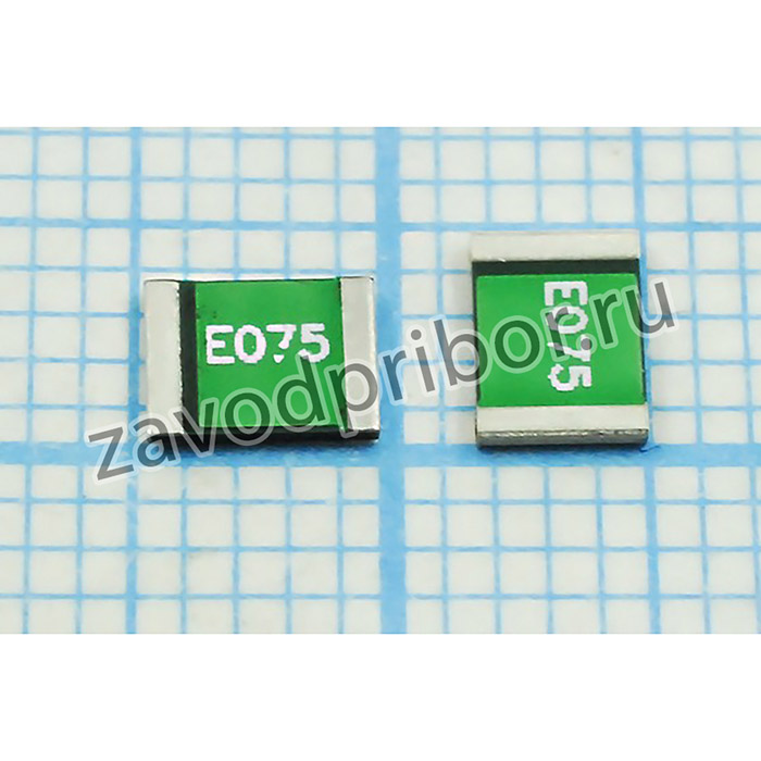Восстанавливающийся предохранитель SMD04434/1812, 0,75А,2C, 16В,ERFSD0751; пред вост SMD04434/ 1812\ 0,75А\2C\\ 16В\ERFSD0751