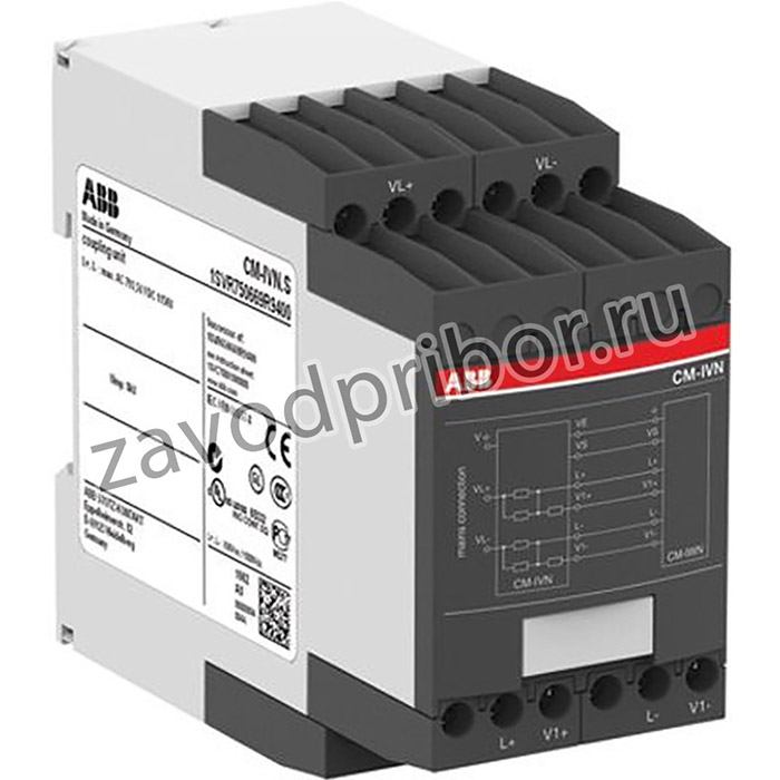1SVR750669R9400 CM-IVN.S, Insulation Monitoring Relay, 1, 3 Phase, 0 1000 V dc, 0 690V ac, DIN Rail