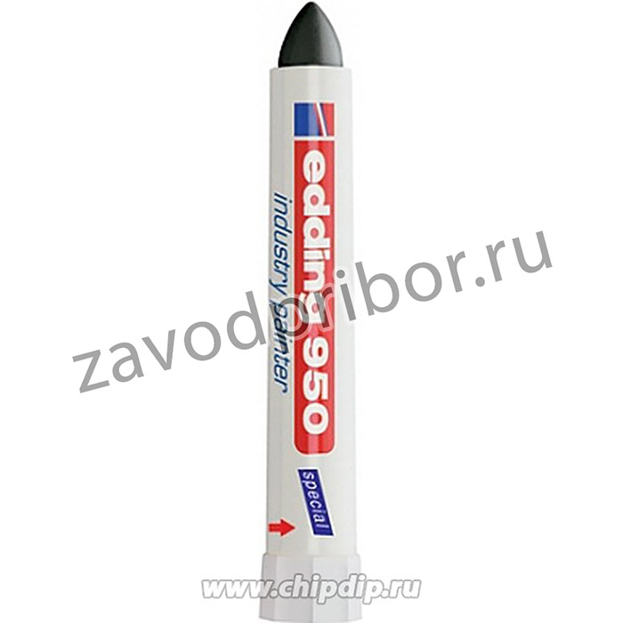 Edding 950#1 (черный), Маркер промышленный, пигментная паста, 10 мм, блистер