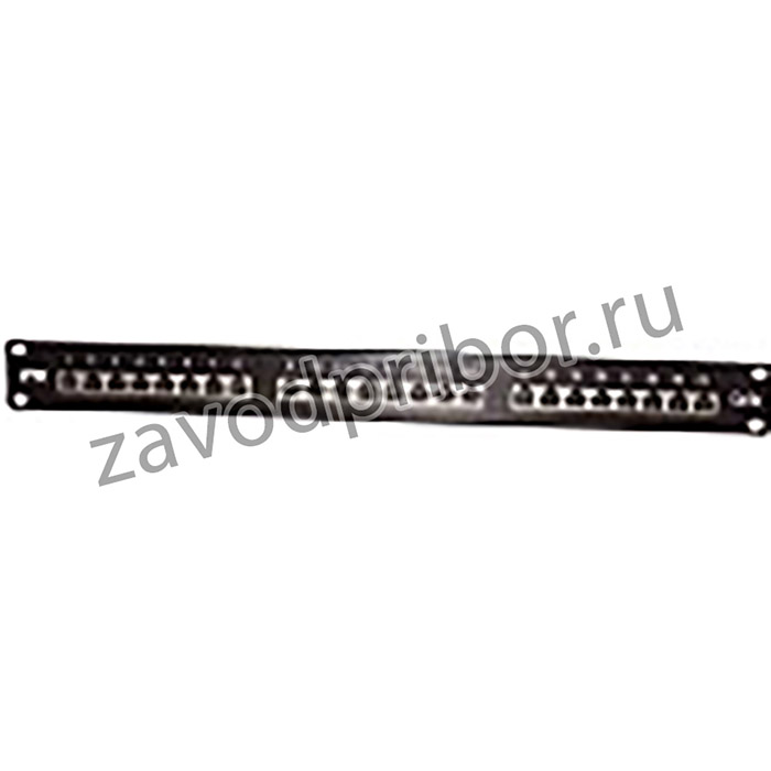ITK 1U патч-панель кат.5Е UTP, 24 порта (Dual)