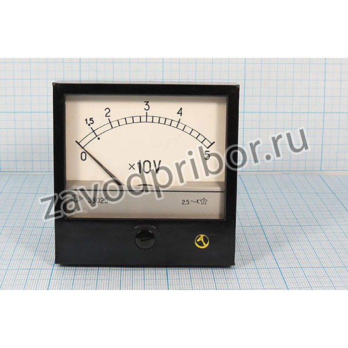 Голова измерительная вольтметр 80x80\ 50В~\Э8025\2,5; гол В 80x80\ 50В~\Э8025\2,5\
