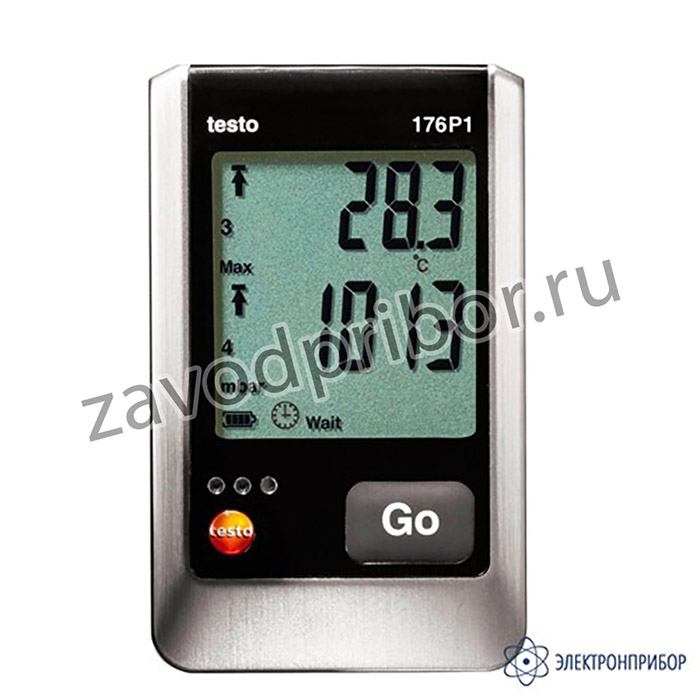 testo 176 P1 — 5ти-канальный логгер данных давления, температуры и влажности с внутренним сенсором и разъемами для внешних зондов