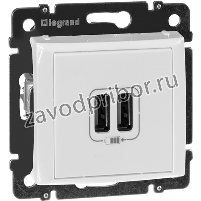 Legrand Valena Бел Розетка 2-ая USB