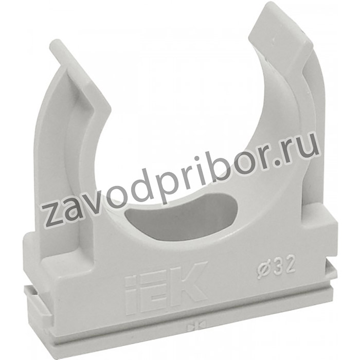 Держатель для труб (клипса) CF40 с защелкой IEK CTA10D-CF40-K41-050