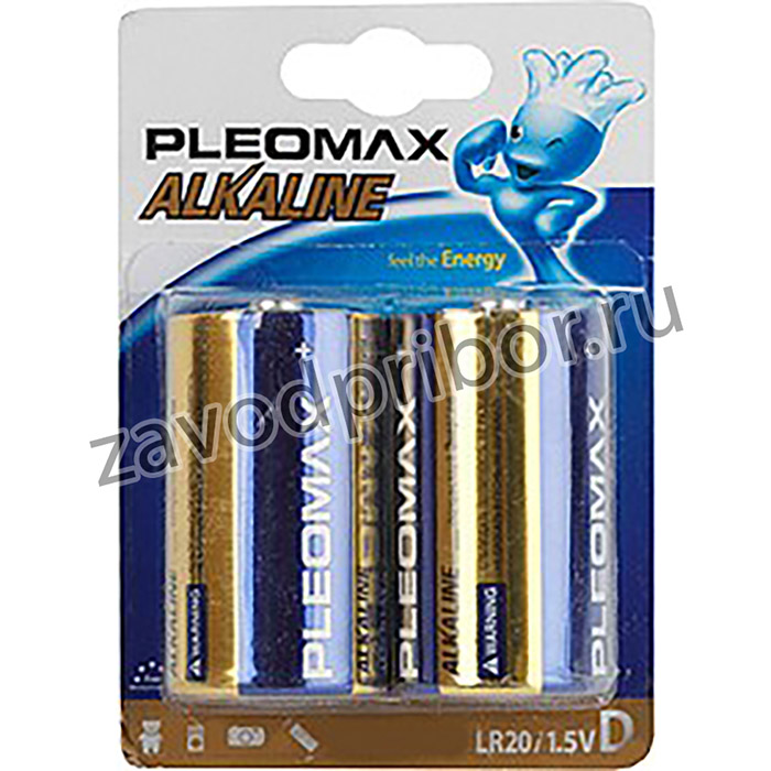 Батарейки Pleomax LR20-2BL Alkaline