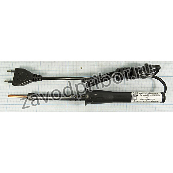 Паяльник электрический 220В, 25Вт, нихром, ЭПЦН25-220; паяльник\220В\ 25Вт\\нихром\ ЭПЦН25-220\пластм ручк