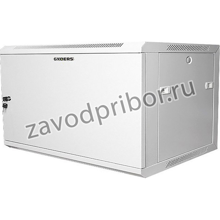 Шкаф настенный 19 15U металлическая дверь, серый GYDERS GDR-156060GM