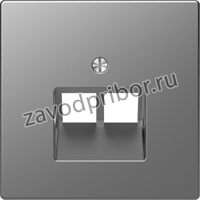 Schneider Electric Merten D-Life Нержавеющая Сталь Накладка центральная для розетки 2-ной RJ45