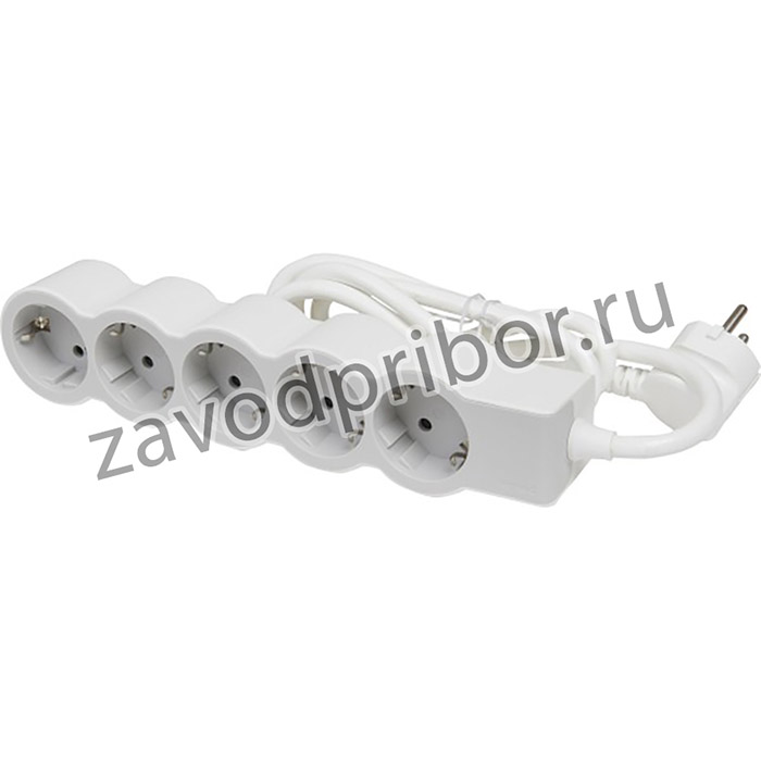 Legrand Revolution Стандарт Бело-серый Удлинитель 5x2К+З, кабель 5м