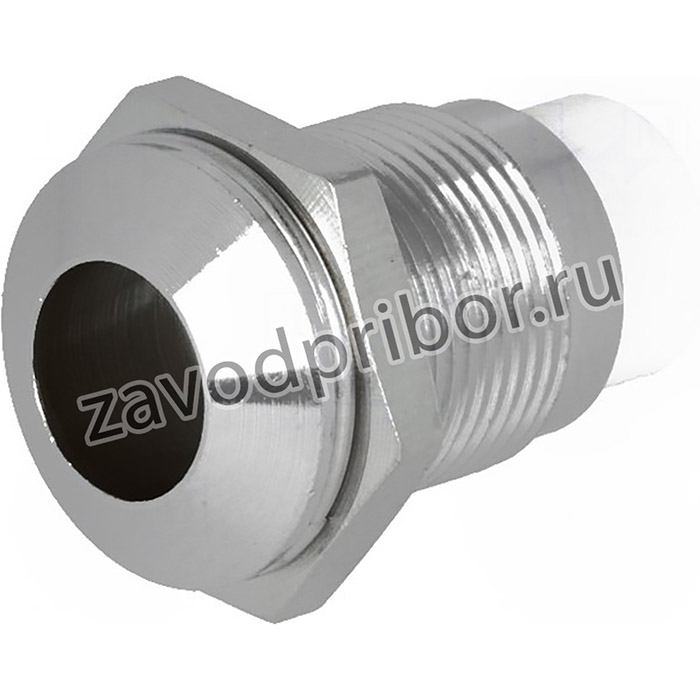 SMQ1 129, Держатель LED, 8мм, хром, металл, выпуклый