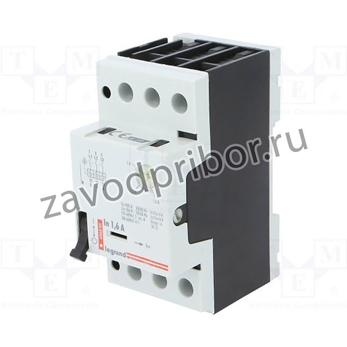 606805, Выключатель двигателя, 230-690ВAC, Монтаж DIN, -5-40°C, IP30