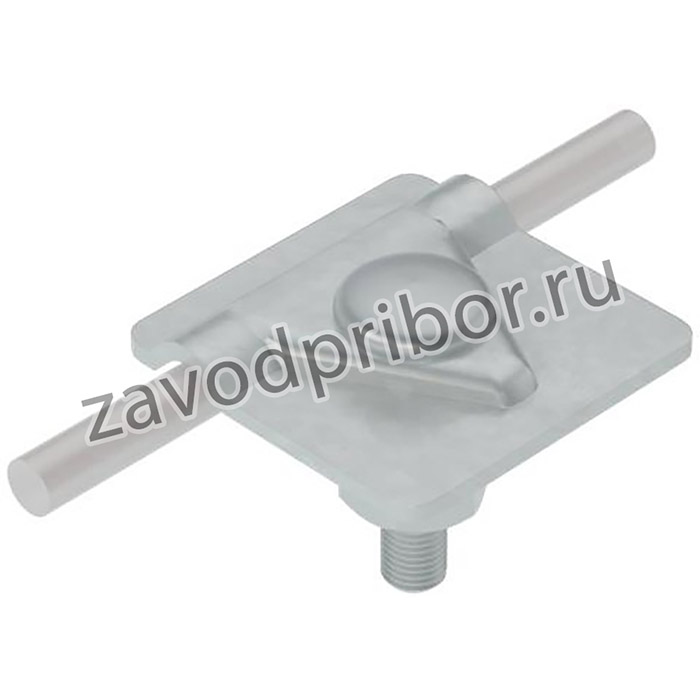 Соединитель универсальный USM-D5-10 TD для прутка d5-10мм с 1 пластиной 40х40мм сталь термодиффузион. цинк. КМ MA0287