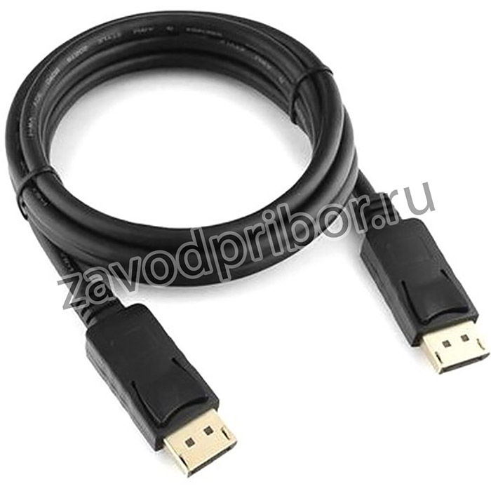 Кабель DisplayPort Cablexpert, v1.3, 2м, 20M/20M, черный, экран, пакет (CC-DP3-2M)