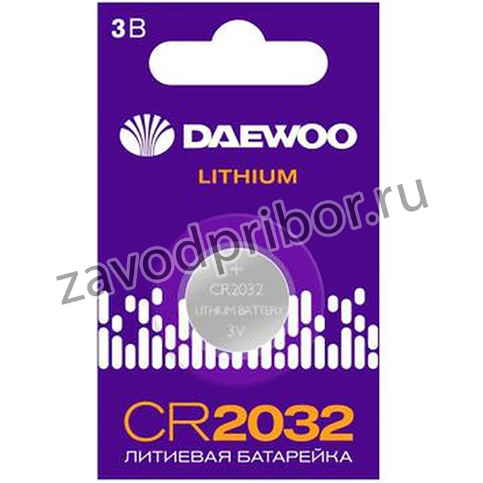 Элемент питания литиевый CR2032 3В 2021 BL-1 DAEWOO 5034174