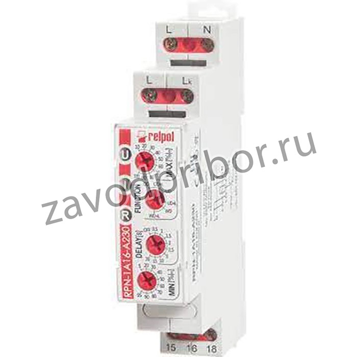 Реле контроля тока RPN-1A2-A230, однофазное, In=2A(0.1_2A), 1CO, 12A(250VAC/24VDC), 230VAC, Imin/Imax/окно, задержка 0_20s, память ошибки, L