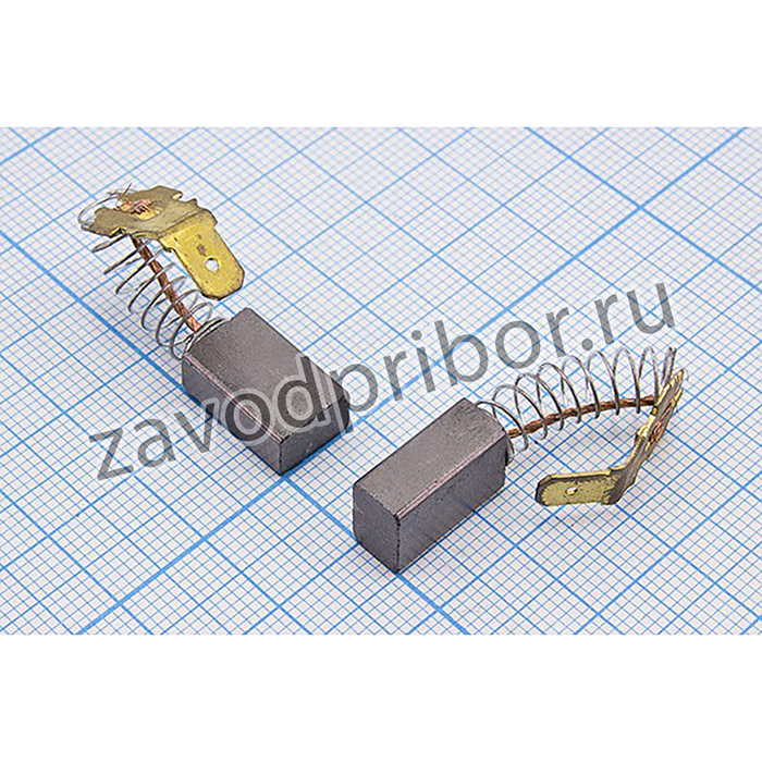 Двигатель щетка, 6,0x 9x15, пружина/клемма/ шт22x5угловая, CB-417; двиг щетка\ 6,0x 9x15\пруж/клем/ шт22x5угл\\CB-417\