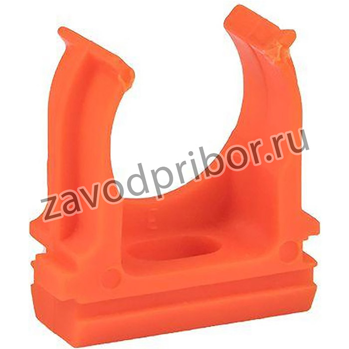 Держатель для труб (клипса) d20мм оранж. (уп.10шт) Plast EKF derj-z-20o