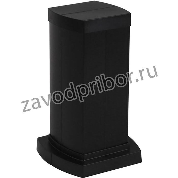 Мини-колонна 0,3m, 4 секции, корпус из алюминия, крышка ПВХ, цвет черный