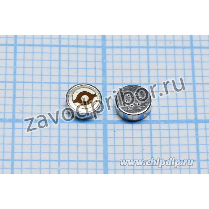 Микрофон электретный всенаправленный, SMD 4.0x 1,3мм; №4249 V микэ 4,0x 1,3-SMD\O\2C\- 44\VSSMD4013S44\