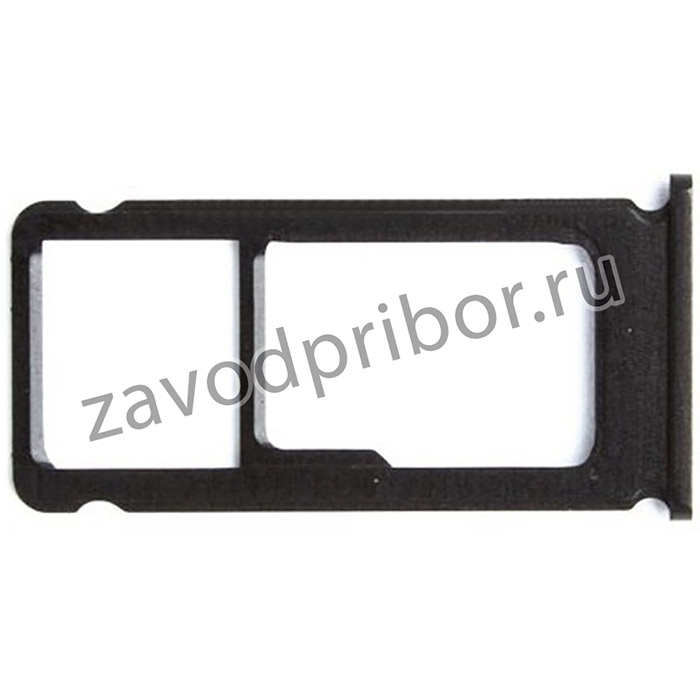 Держатель (лоток) SIM карты для Nokia 6.1 черный