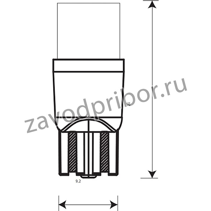 Лампа светодиодная 12V W5W 10W Маяк 1 шт. картон 12T10-W