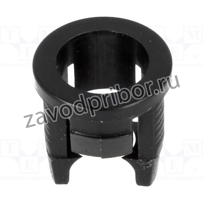FIX-LED5-9, Держатель LED, 5мм, одноэлементный, черный, UL94V-2, L: 8мм