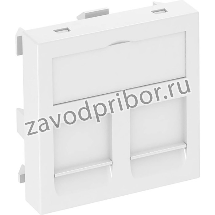 OBO Bettermann Корпус розетки компьютерной двойной тип OBO (прямой) 45x45 мм, 1 модуль Modul45, белый