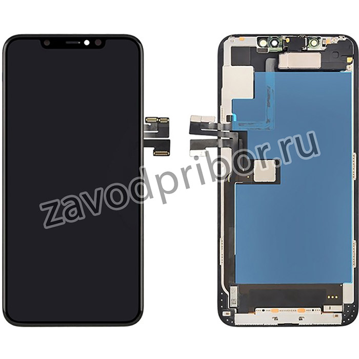 Дисплей (экран) в сборе с тачскрином для iPhone 11 Pro Max черный с рамкой (Premium SC LCD)