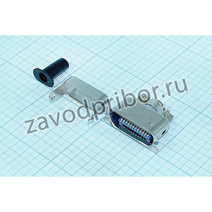 Штекер CENTRONICS, P2,16, 24C, на кабель, Кож металл, CENC-24M; шт CENTRONICS\ P2,16\24C\каб\кож мет\CENC-24M