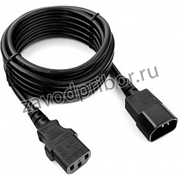 Cablexpert Кабель питания сист.блок-монитор 3м, C13-C14, 3х1кв.мм., черный, с зазем. (PC-189-1-3M)