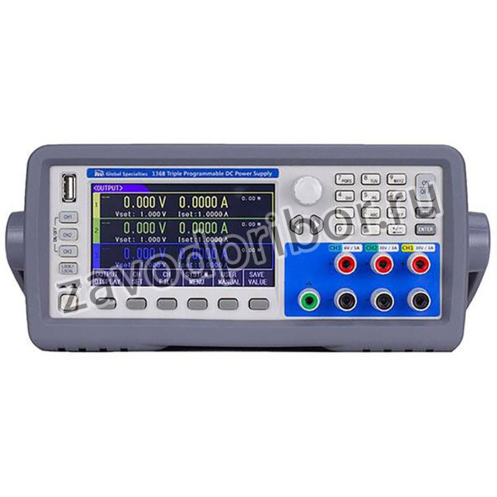 1368, Bench Power Supply 0V to 30V/0V to 30V/0V to 6V Triple-OUT 0A to 3A/0A to 3A/0A to 5A 210W