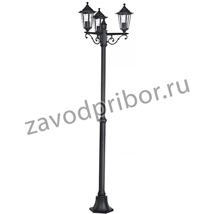 Eglo 22145 Фонарь уличный LATERNA 4, 3х60W (E27), H1920, алюминий, черный/стекло