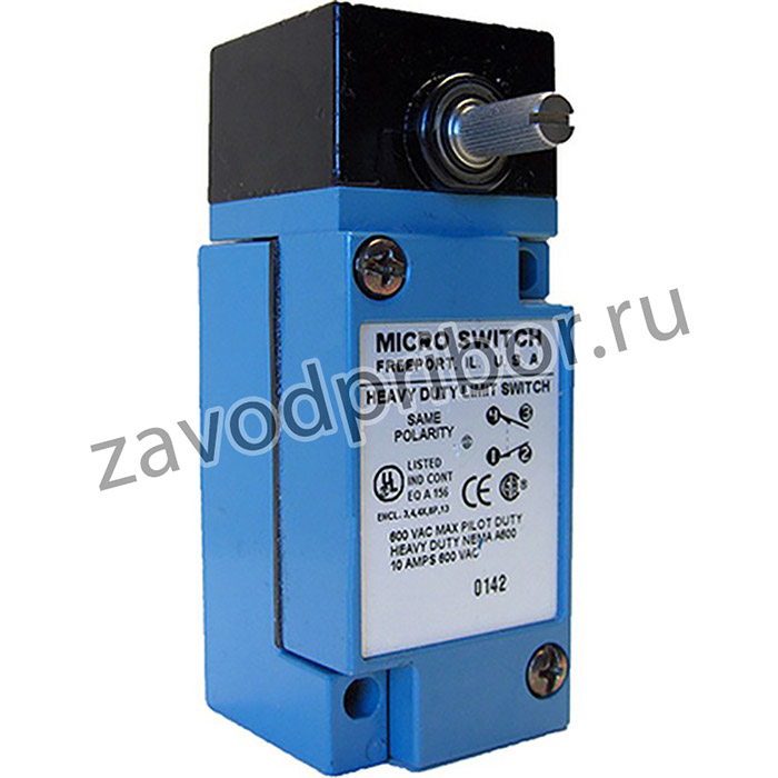 LSA7L, Switch Limit N.O./N.C. DPDT Side Rotary Screw Mount 10A 24VDC Rotary Conduit