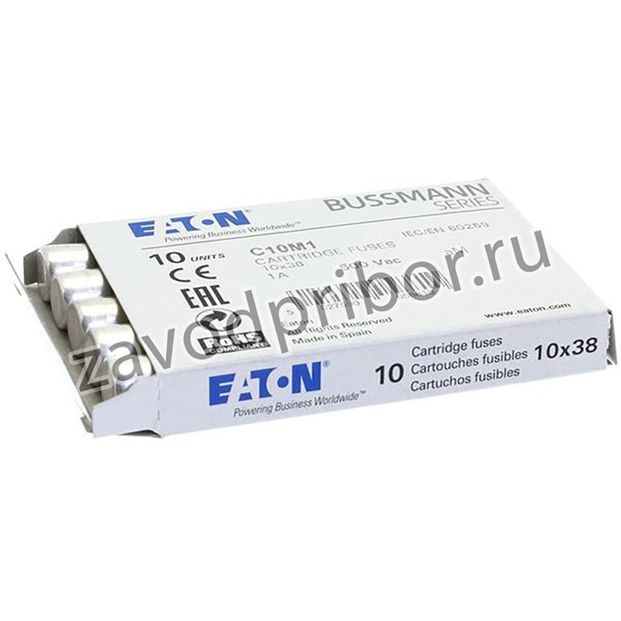 Вставка плавкая цилиндр., 20A, 400VAC, 10x38mm, тип aM