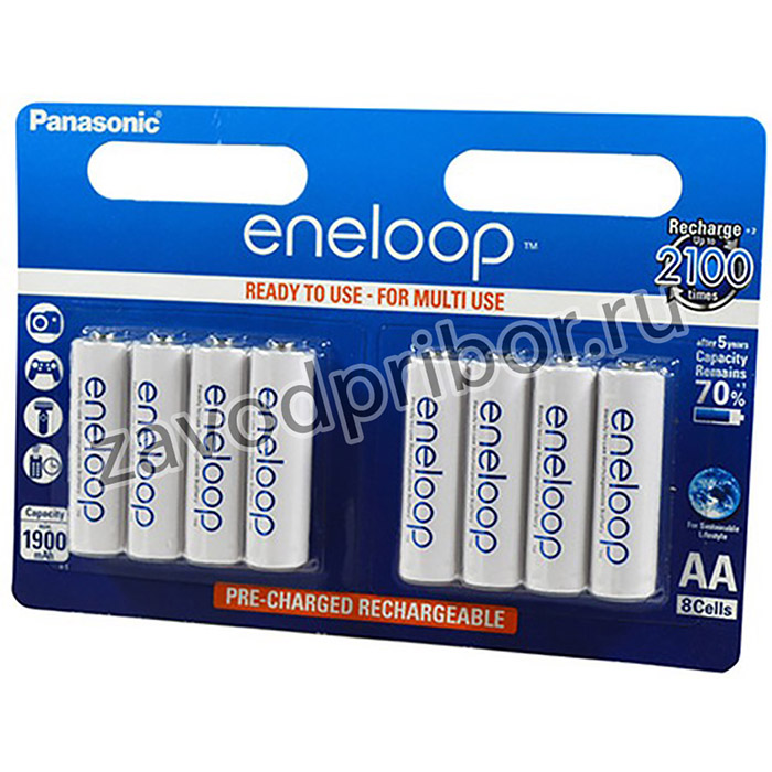 Panasonic eneloop BK-3MCCE/8BE 1900мАч AA BL8, Аккумулятор