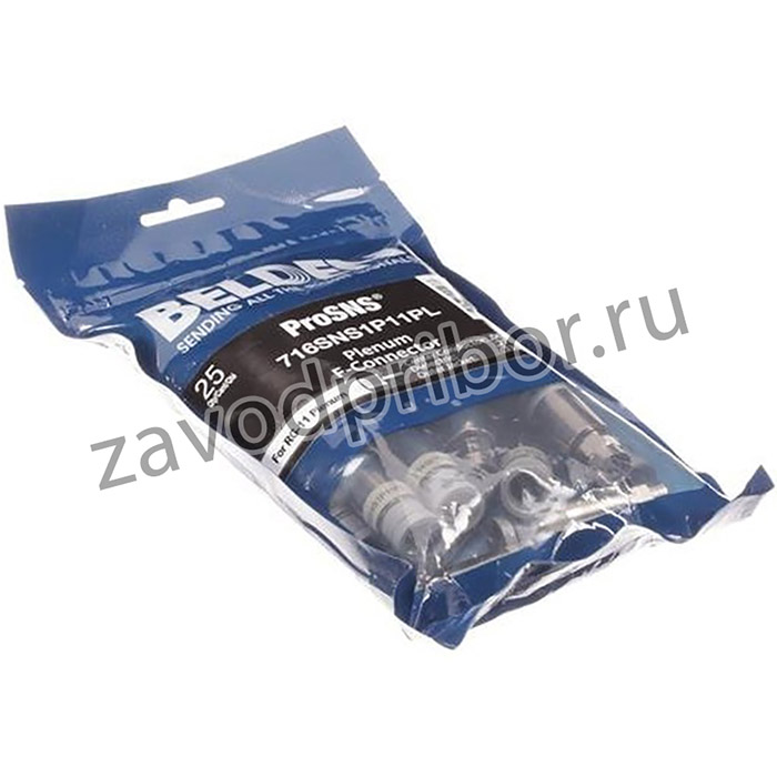 716SNS1P11PL-25, RCA Phono Connectors PROSNS RG11 F UNIV PLENUM 25PK