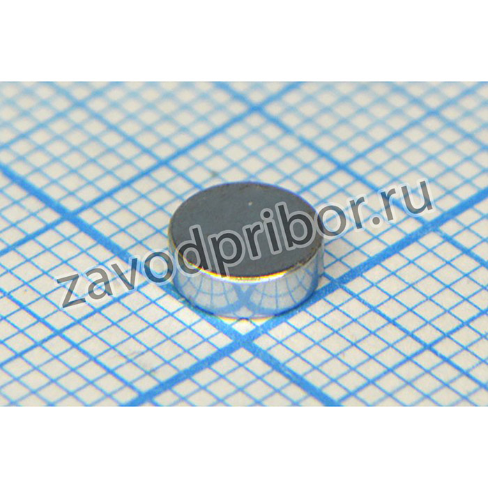 Магнит 6,0x 2,0, цилиндр, Ni, класс N35